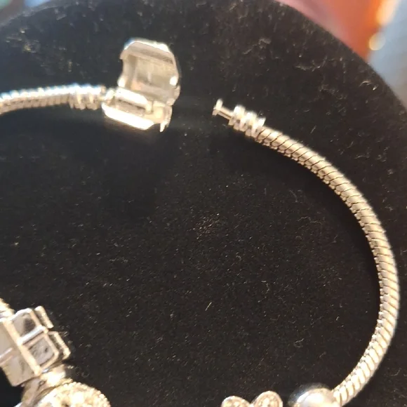 Elegant Silver Charm Bracelet - Picture 3 of 3